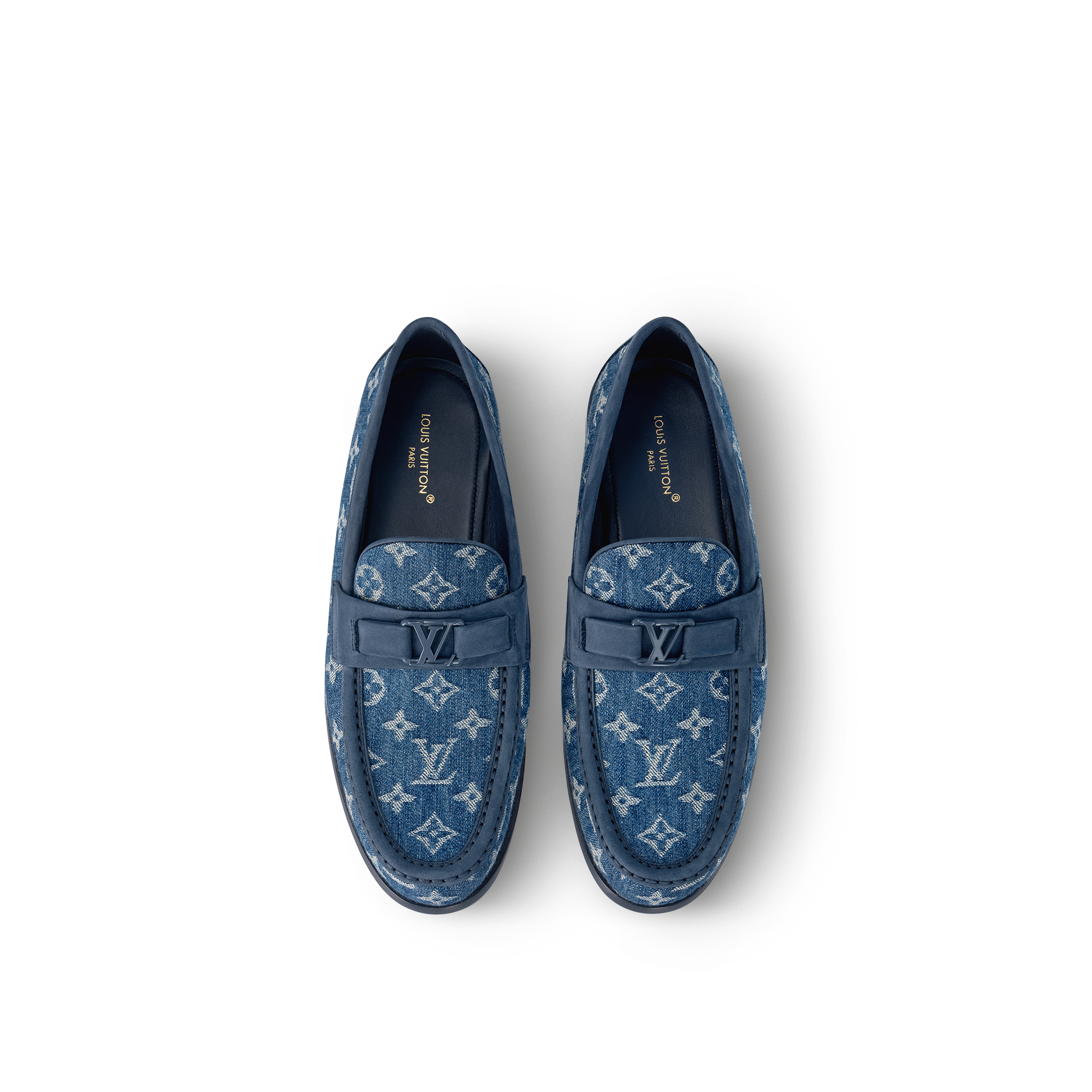 Navy blue louis 2025 vuitton loafers